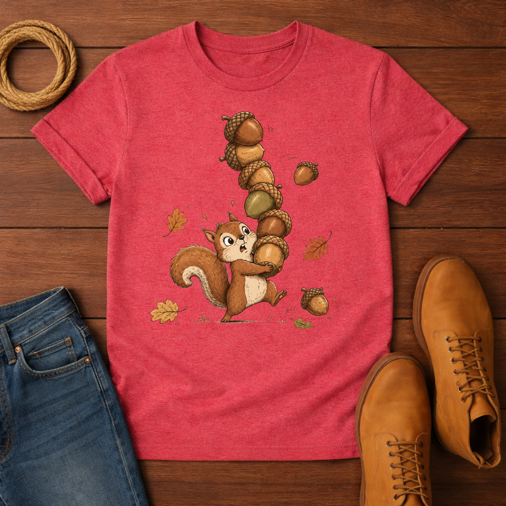 Squirrels and Acorns T-Shirt