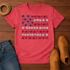 Floral USA Flag T-Shirt