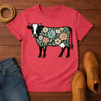 Floral Cow T-Shirt