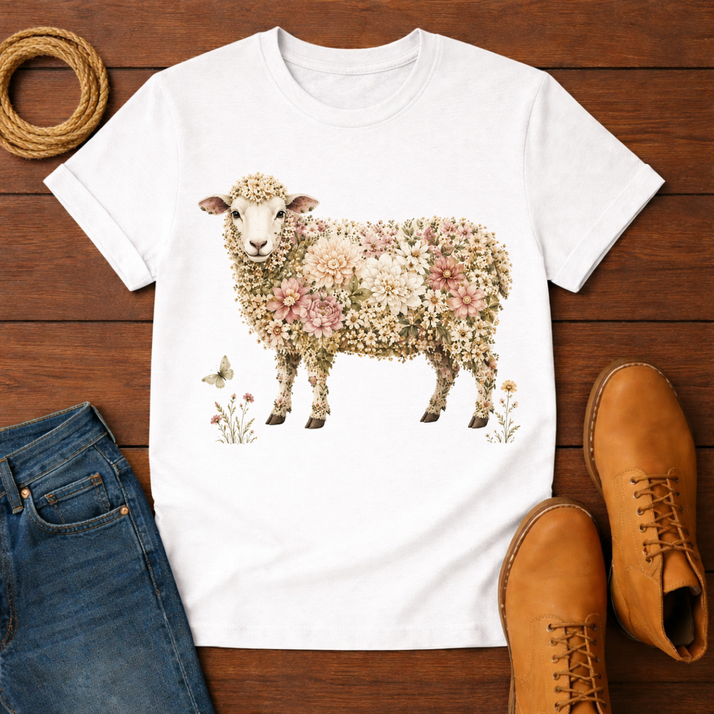 Rose Sheep T-Shirt