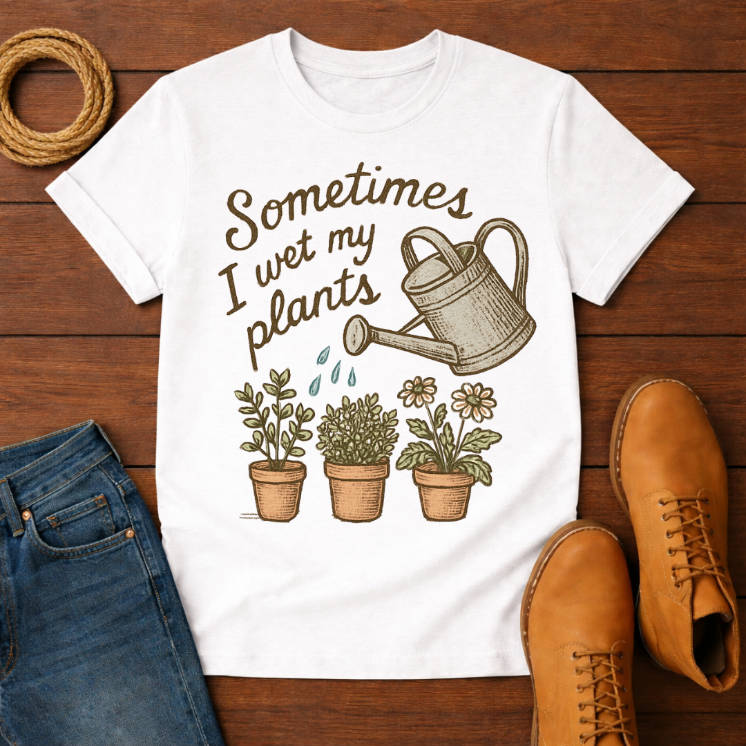 Sometimes I Wet My Plants T-shirt