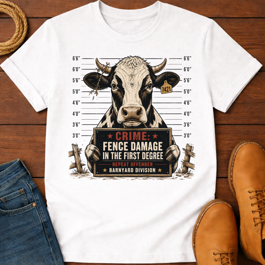 Cow Mugshot T-Shirt