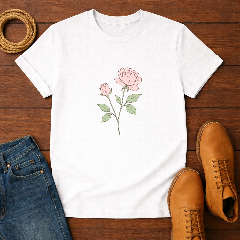 Two Flowers T-shirt