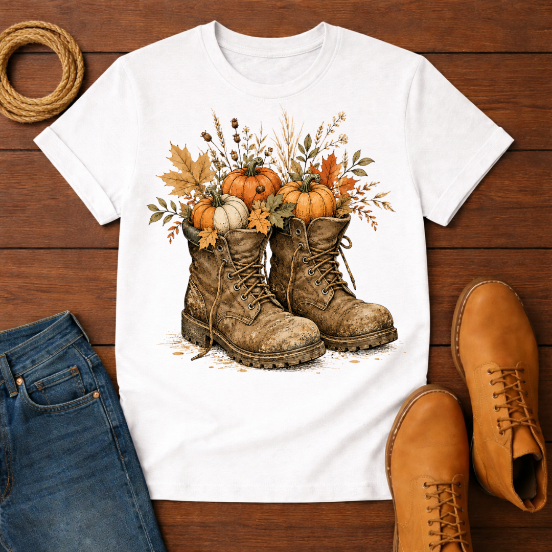 Boots and Pumpkins T-Shirt