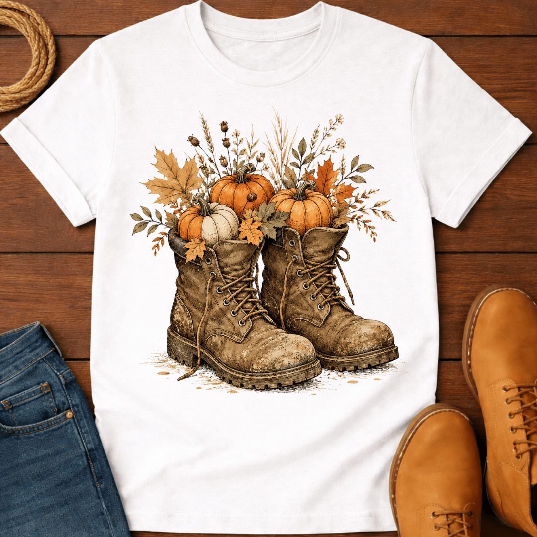 Pumpkin Boot T-Shirt