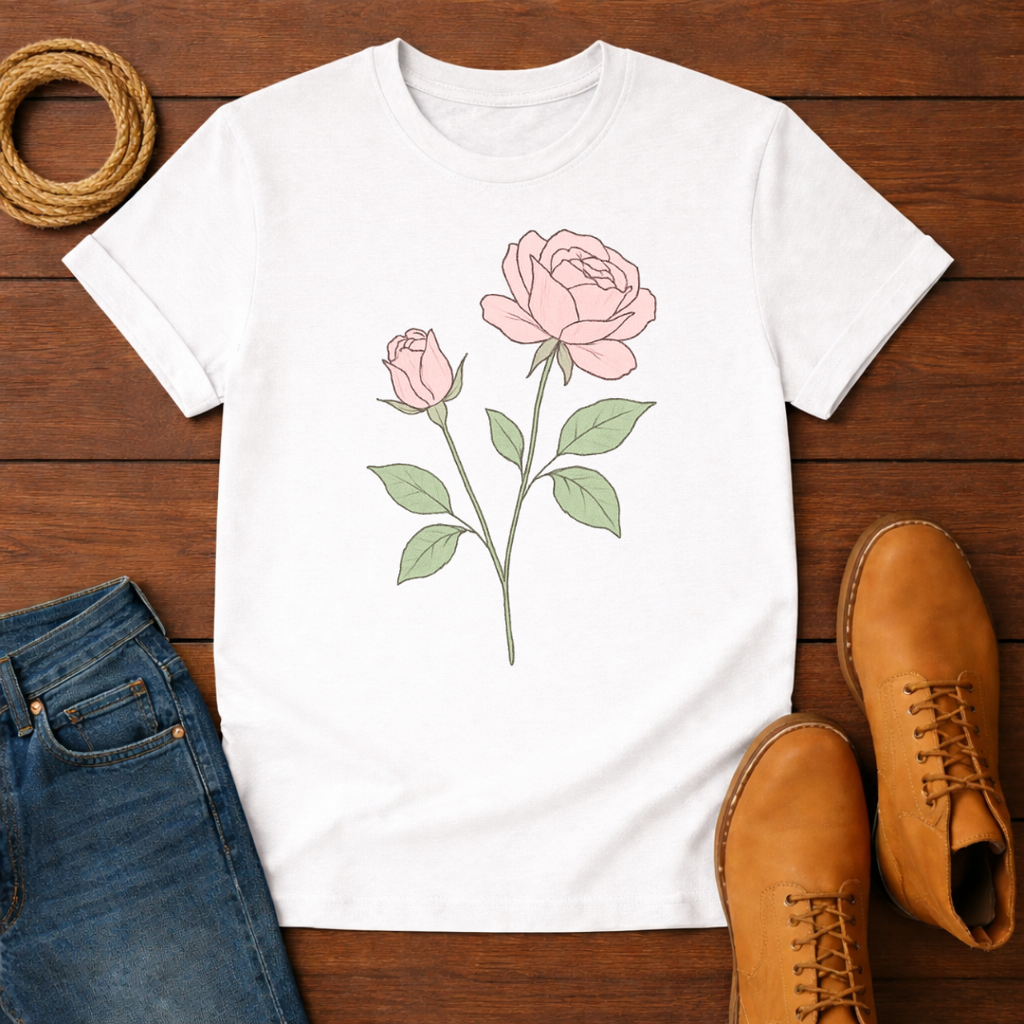 Two Flowers T-Shirt
