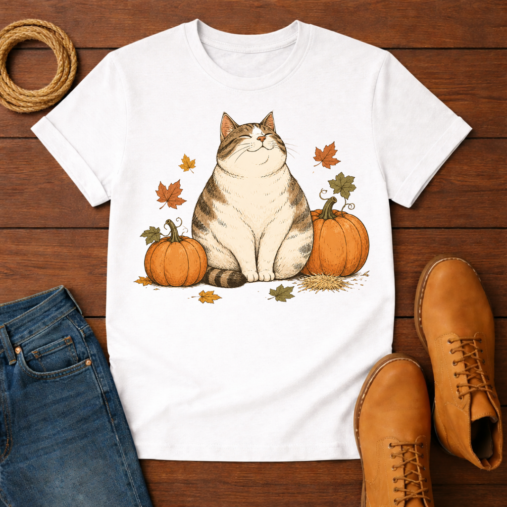 Cats and Pumpkins T-Shirt