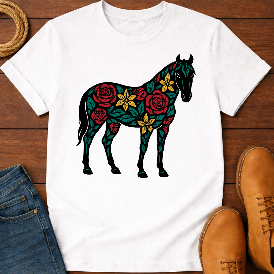 Floral Horse T-shirt