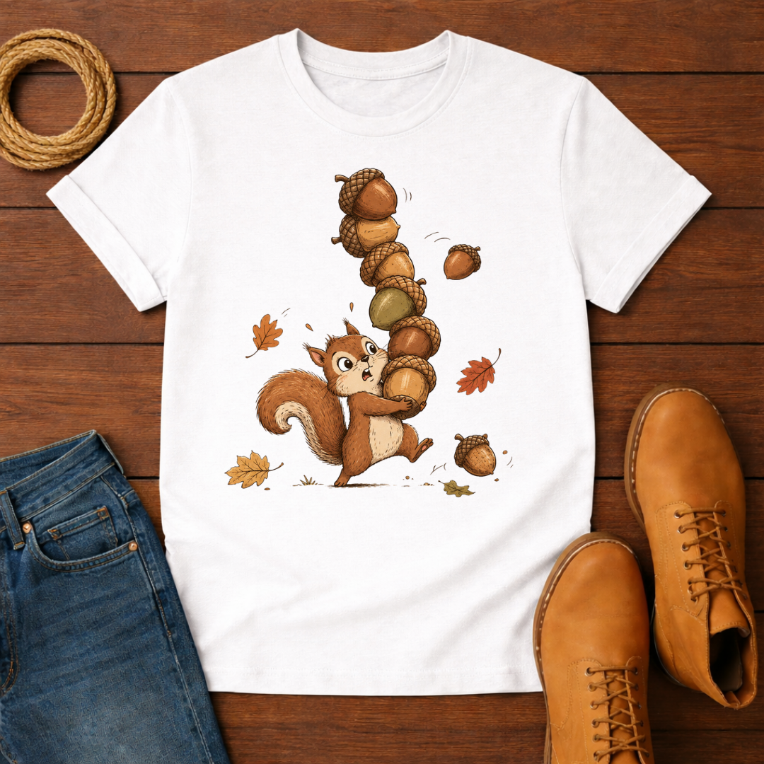 Squirrels and Acorns T-Shirt