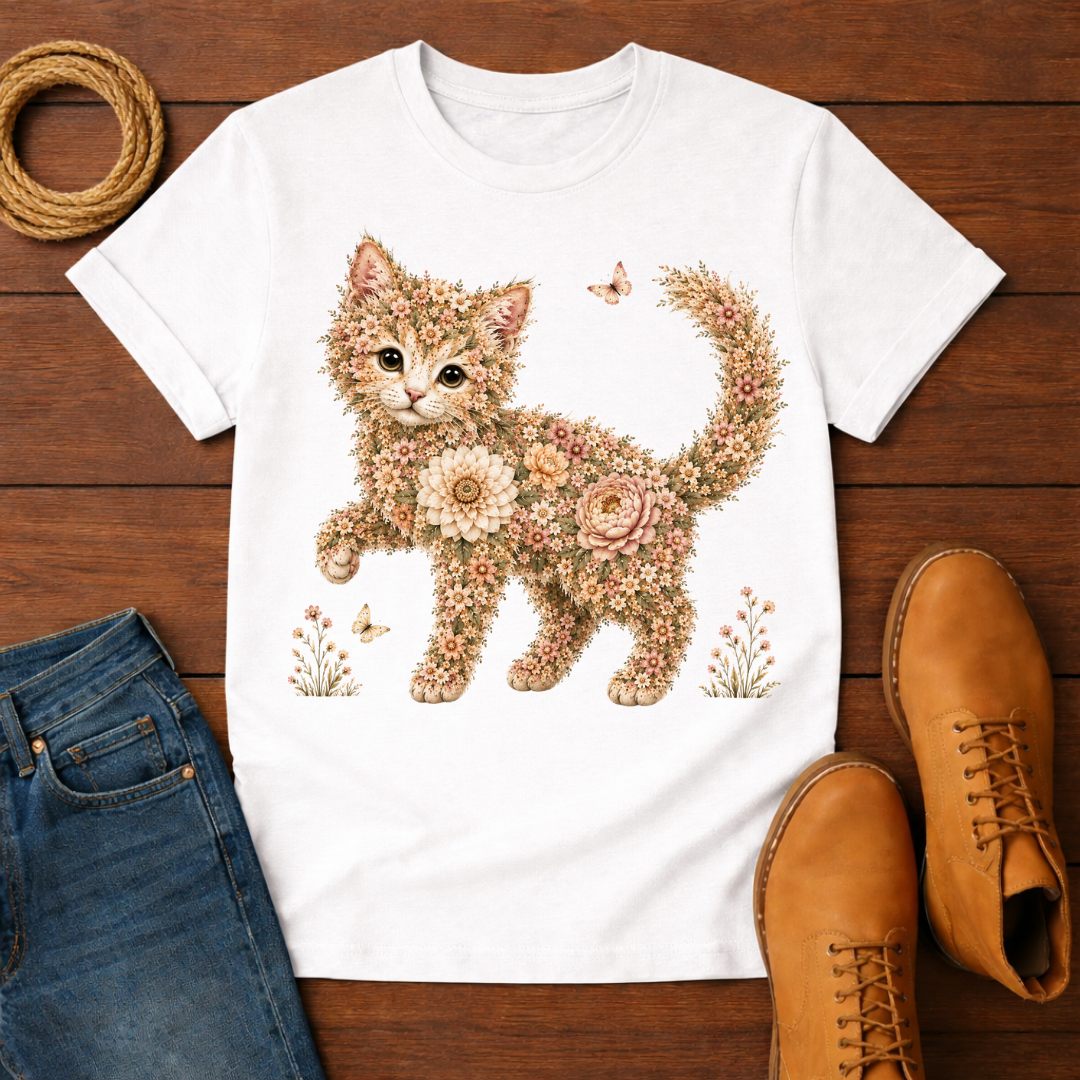 Rose Kitten T-Shirt