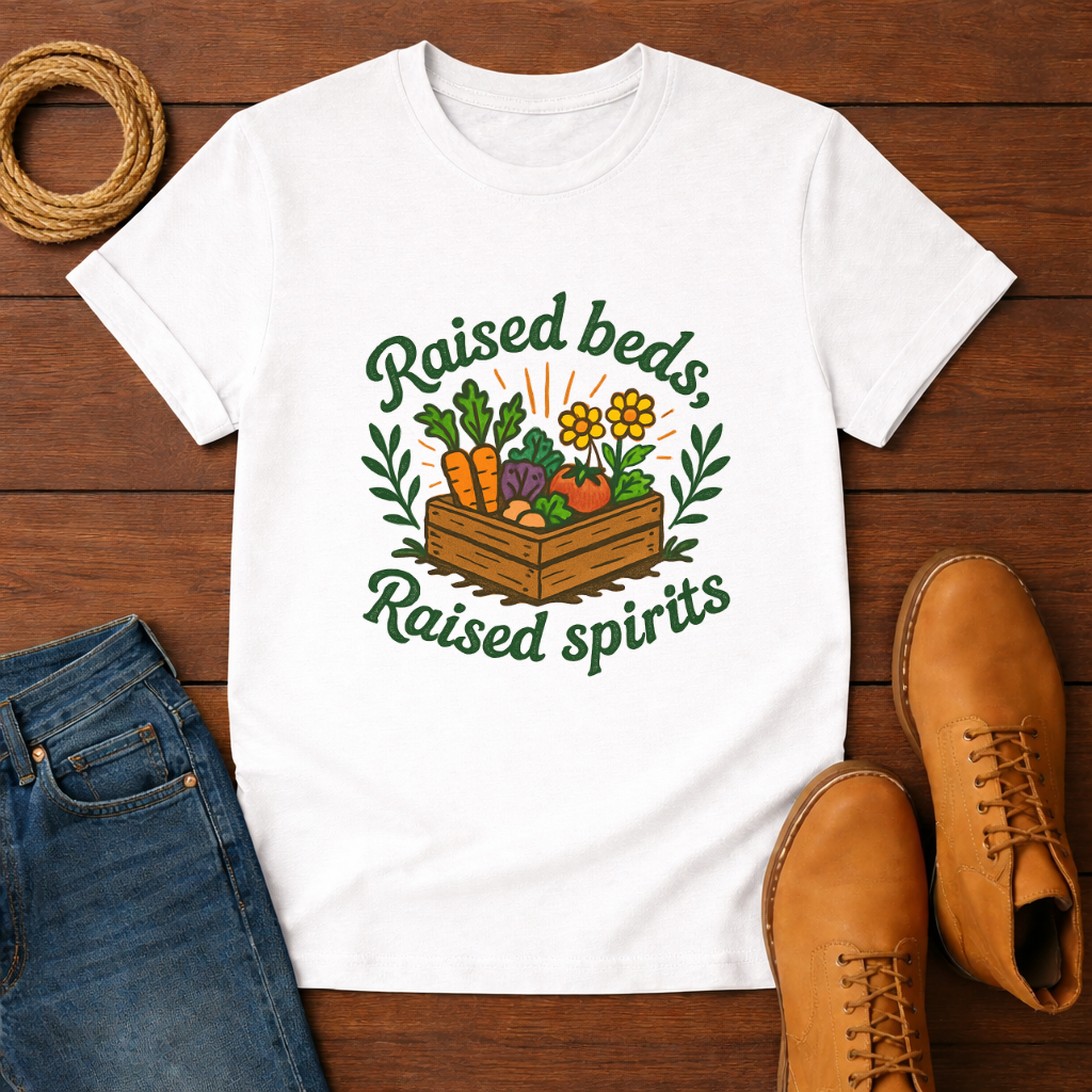 Raised Beds Raised Spirits T-shirt