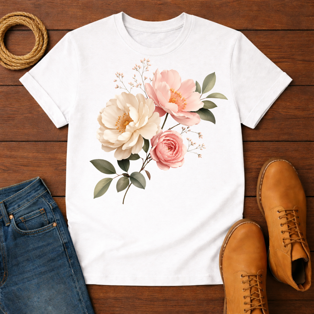 Three Flower T-Shirt