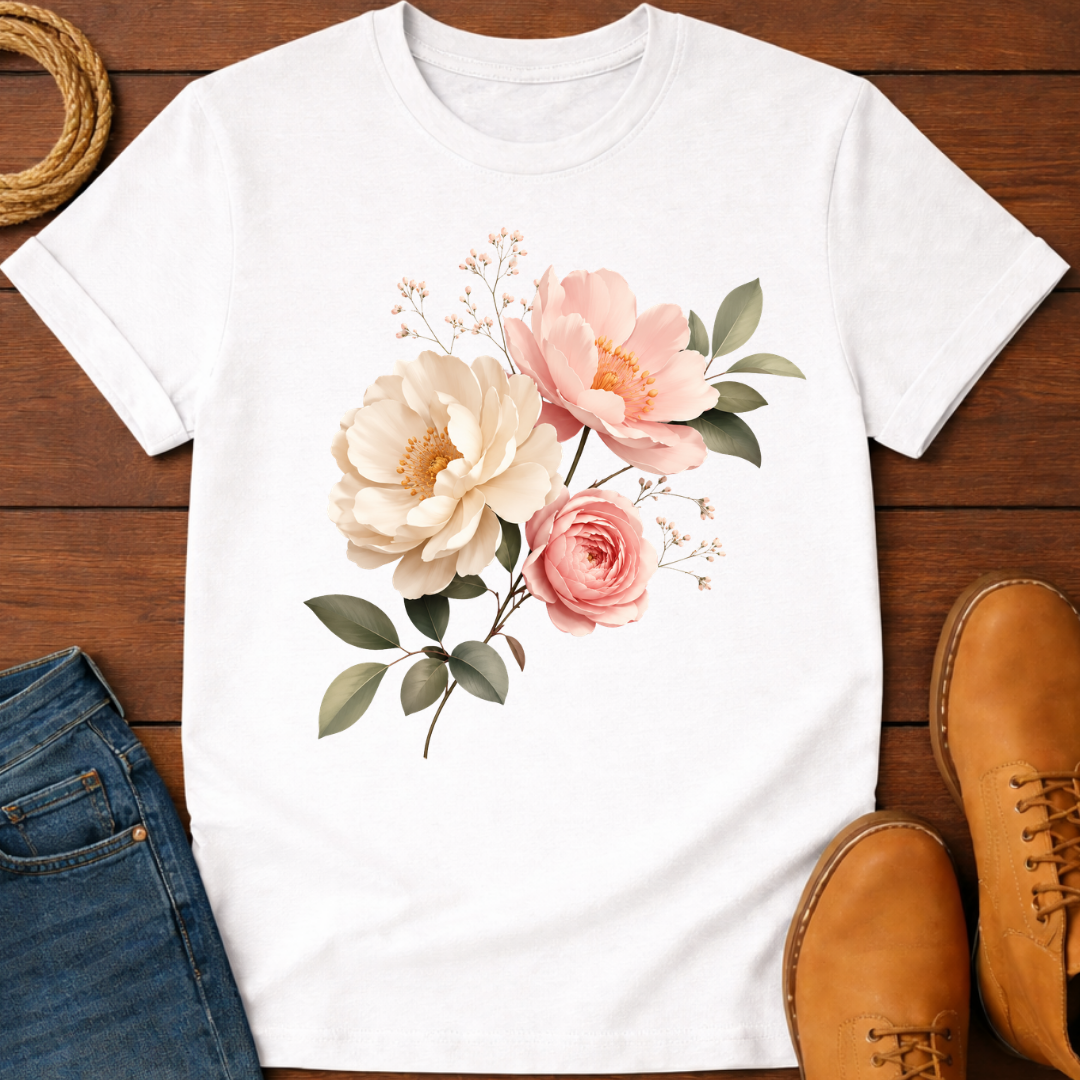 Three Flower T-Shirt