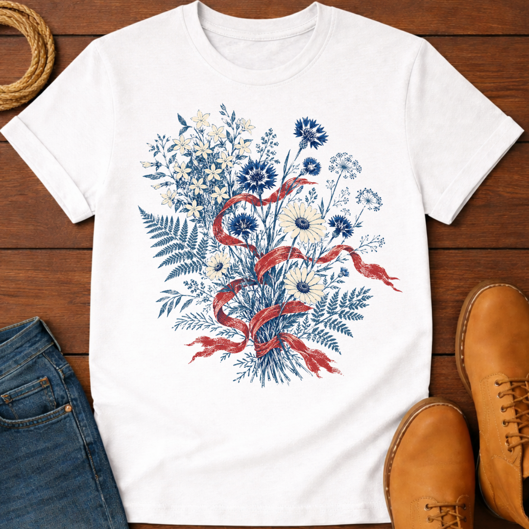 USA Flowers T-Shirt